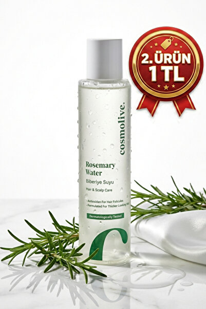 Cosmolive Biberiye Suyu Saç Toniği | Hızlı Uzama | Cam Şişe | & Bakım Yağı Fo...