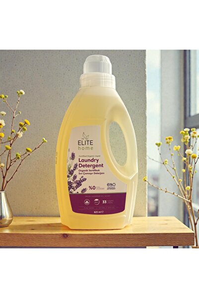 The Elite Home Organik ve Vegan Sertifikalı Sıvı Çamaşır Deterjanı 825 ml Lav...