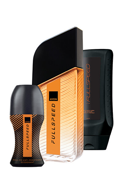 AVON Full Speed Erkek Parfüm Rollon ve Saç Vücut Şampuanı Paketi
