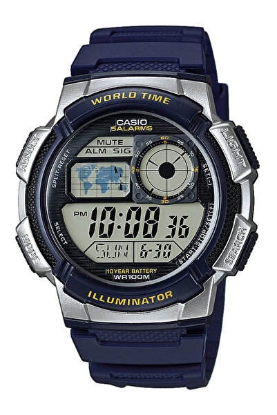 Casio Ανδρικό ρολόι AE-1000W-2AVEF, χαλαζία, 44 mm, 10 ATM