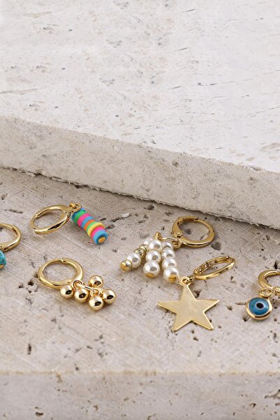 New Obsessions مجموعة أقراط عين الشر - ألوان مختلفة