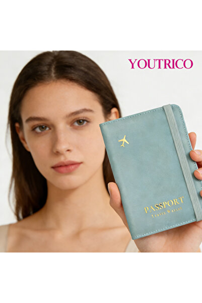 Youtrico حامل جواز سفر Air Tag، غطاء محفظة جواز سفر RFID، حافظة حماية جواز ال...
