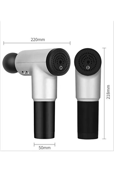 FASCIAL GUN Aparat Masaj Intens Fascial Gun, , Anticelulitic, Tonifiere, Relaxare , 4 Capete