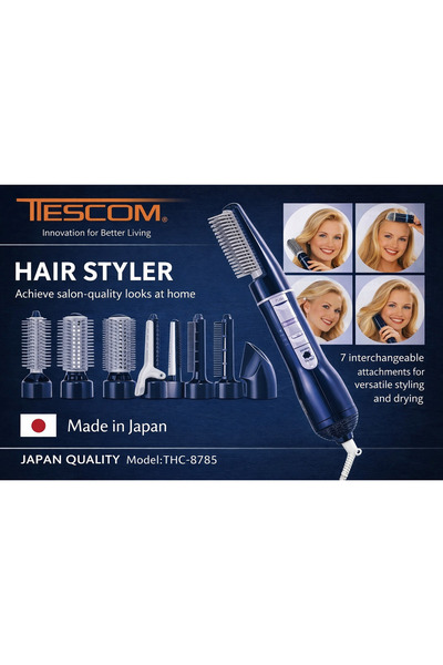 TESCOM Hair Styler dryer with 7 attachments