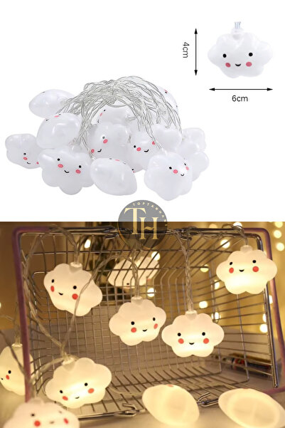 Winnie Baby Bulut Led Işık Aydınlatma Sevimli Bulut Tasarımlı 10 Bulut Led Işıklı Gece Lambası