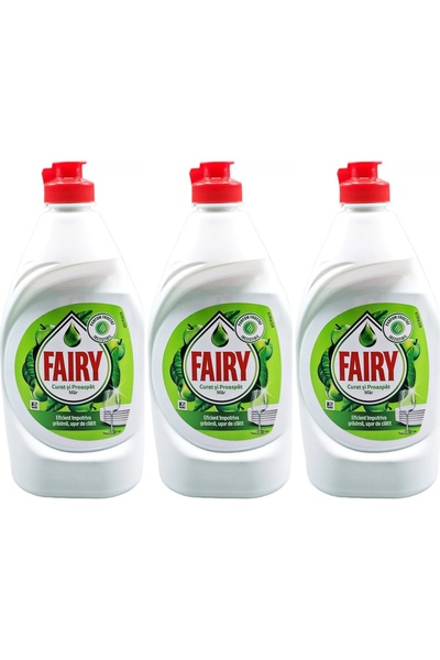 Fairy Set 3 BUCATI Detergent pentru mașina de spălat vase Apple, 450 ml