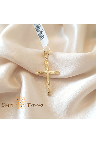SaraTremo Cruce placată cu aur „Lumina Credinței”