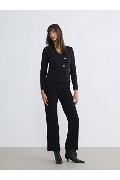 LC Waikiki Lcw Jeans Black Wideleg Women's Jean Pants