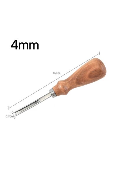 Choice 4mm 1pc Practical Leather Craft Edge Beveler Skiving Beveling Cutting ...