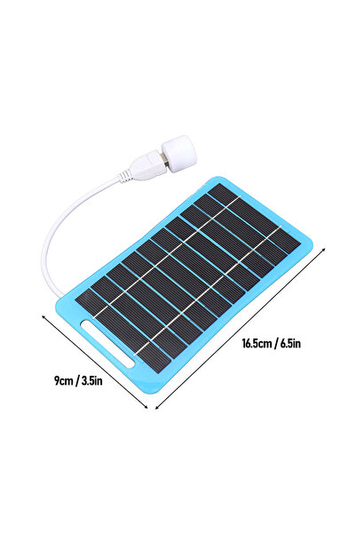 Choice لوحة شمسية واحدة بقدرة 2 واط أو 5 واط مزودة بمنفذ USB، مقاومة للماء، م...