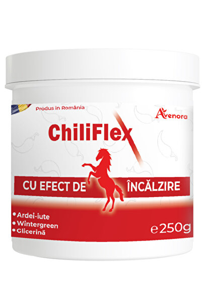 Avenora Cremă ChiliFlex Ardei Iute 250g, Balsam Dureri Musculare, Efect Termi...