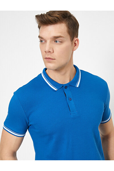 Koton Tricou polo pentru bărbați, albastru marin