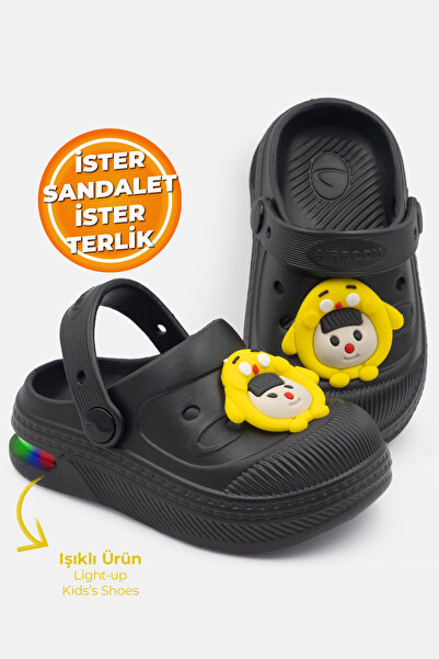 Beınsteps Lighted Children's Sandals Slippers Pool School Nursery Daily Light...