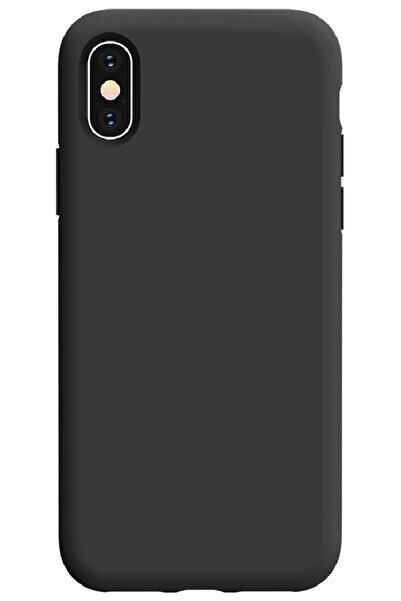 Marselit iPhone XSMAX Uyumlu Premium Lansman Liquid Silikon Kılıf İçi Kadife-...