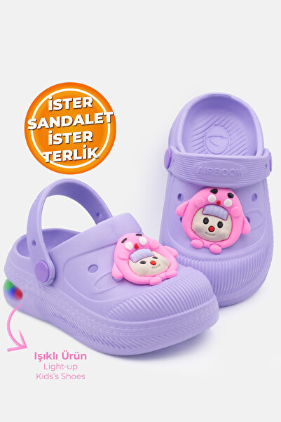 Beınsteps صنادل وشباشب مضيئة للأطفال، مناسبة للمسبح والمدرسة والحضانة، صنادل ...