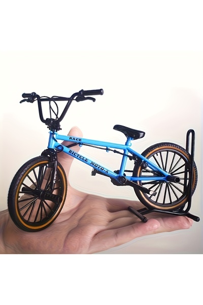 Choice blue Premium 1/8 scale mini BMX finger bike - cast aluminum alloy, col...