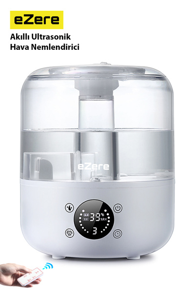 EZERE TH-413 Akıllı Dijital Hava Nemlendirici | 3L Kapasite, Dokunmatik , Uza...