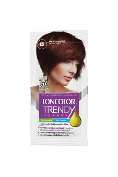 Loncolor Set 3 x Vopsea de Par Semi-Permanenta fara Amoniac Trendy Colors C5 ...