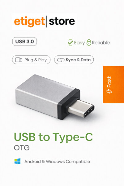 Etiget Type-C Flash Bellek Takma Aparatı USB-C to USB Dönüştürücü OTG