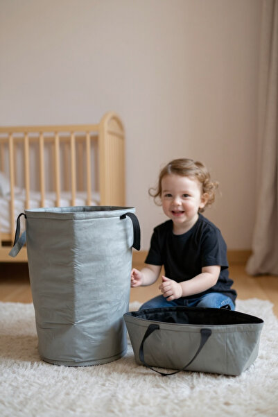 Baby Bibs Marble Sa deznom Košara za igračke i organizator - Set od dva komada