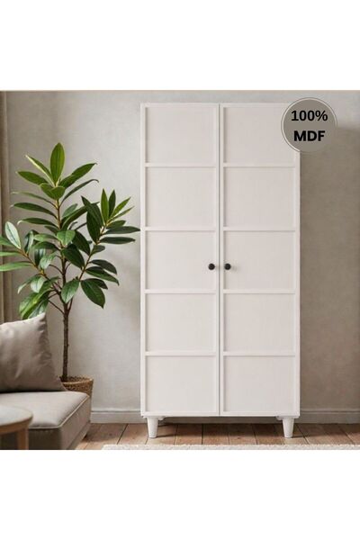 comiet Piano ayaklı tasarım 2 kapak MDF Gardırop
