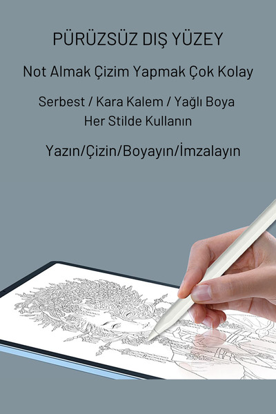 Fuchsia Samsung Akıllı Telefon ve Tablet ile Uyumlu Dokunmatik Stylus Kalem