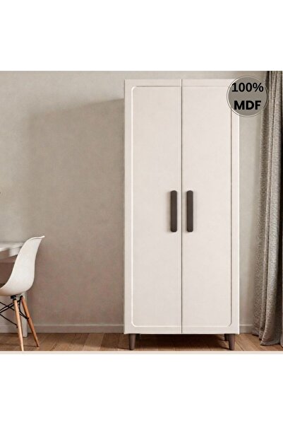 comiet Himalaya ayaklı tasarım 2 kapak MDF Gardırop