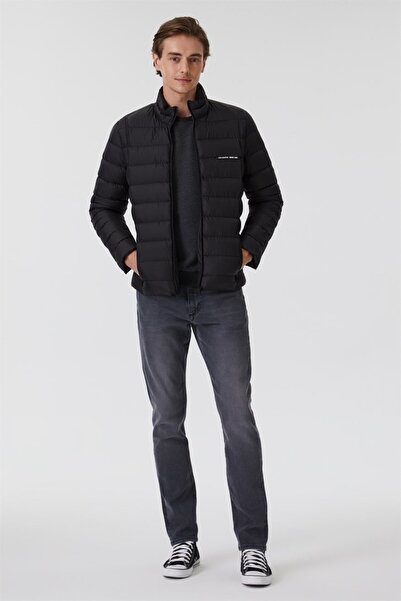 Lee Cooper جاكيت رجالي منفوخ من جيمس باللون الأسود