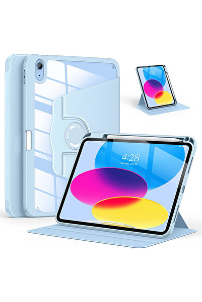 Fuchsia iPad Air 10.9 5.Nesil Uyumlu 360° Dönebilen Pino Tablet Kılıfı