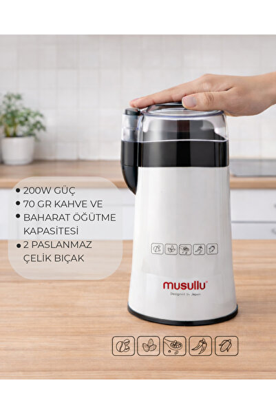 Musullu MSL-1002 Kahve Ve Baharat Öğütücü 200w