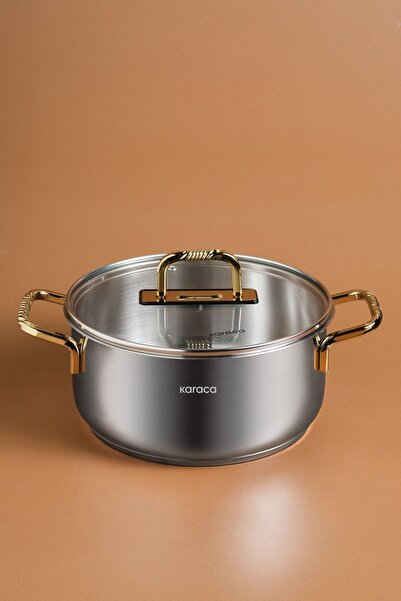 Karaca Maçka İndüksiyon Tabanlı Çelik Tencere 20 Cm Gold