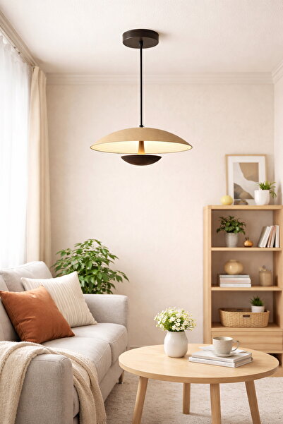 AbajurAksesuar HAVAİ AHŞAP SARKIT AVİZE