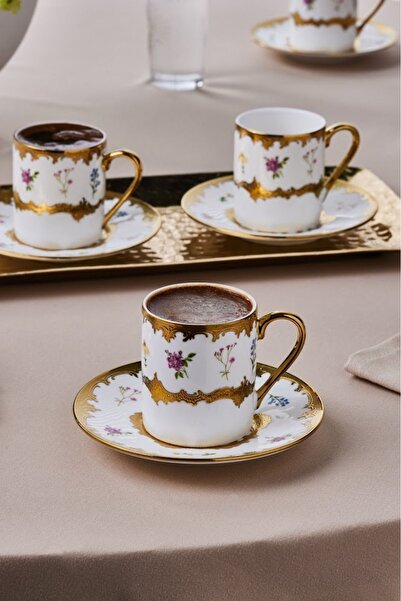 Karaca Ceașă de cafea Bihter pentru 6 persoane 90 ml