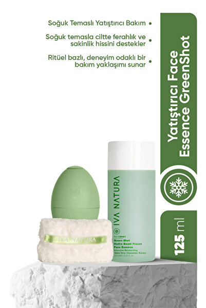 Iva Natura Green Face Shot - Frozen Face Essence 3'lü Set (ESSENCE BİLEKLİK H...