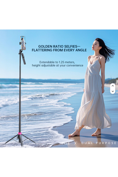 cyke Selfie Stick SS1 – Extensibil 1,6 m cu Telecomandă Bluetooth
