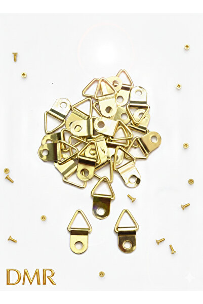 DMR Tablo Çerçeve Sarı Askı Aparatı Tablo Askılığı Tablo Askısı Montaj Vidala...