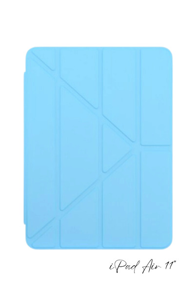 Fuchsia iPad Air 11 inç 6. Nesil Uyumlu Kalem Bölmeli Akıllı Trifolding Table...