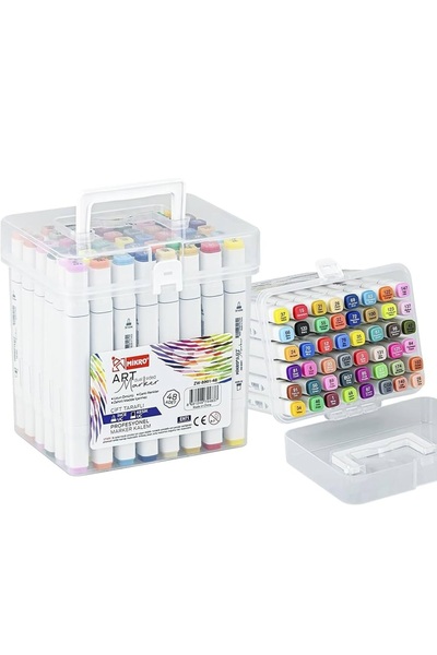 Mikro Dual Tip Highlighter Art Marker 48 Colors