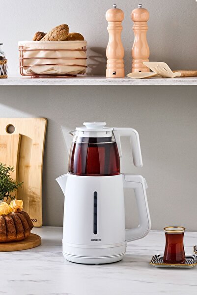 Karaca Tea Grande Xl Tea Maker Pearl White