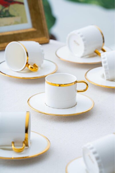 ACAR طقم فناجين قهوة إليون مكون من 6 قطع Hxf-06921