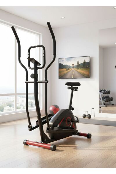 Triathlon T-247 Manyetik Eliptik Kondisyon Bisikleti | Nabız Ölçer | LCD Ekra...