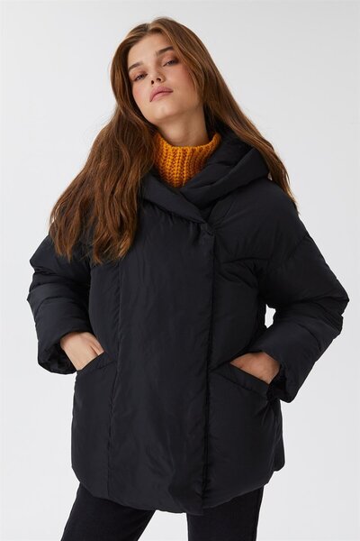 Lee Cooper Дамско палто Meley, черно