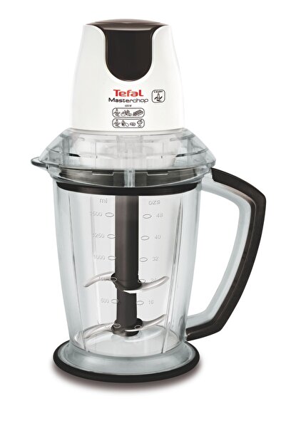 TEFAL MasterChop Powelix Maxi 500 Watt 4 Bıçaklı Doğrayıcı Rondo [Beyaz] - 15...