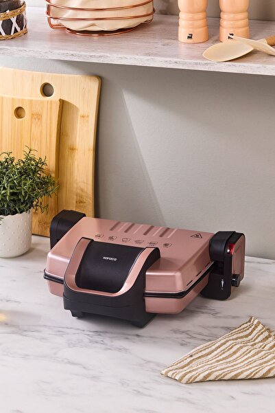 Karaca Future Rosegold Tost Makinesi 1800W 4 Dilim