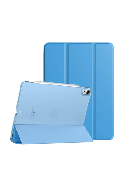 Fuchsia iPad Air 11 inç 2024 6. Nesil M2 Çip Uyumlu Kalem Bölmeli Akıllı Smar...