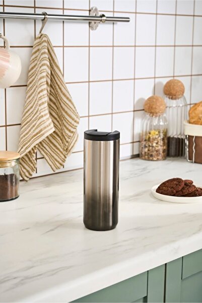 Karaca Anton 480 ml Black Steel Leakproof Thermos