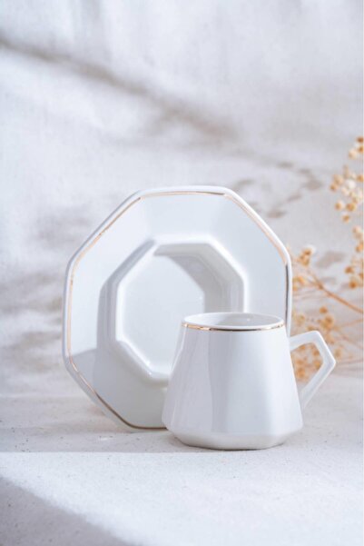 ACAR Ykg-06613 Elera Gold 6-Piece Coffee Cup Set