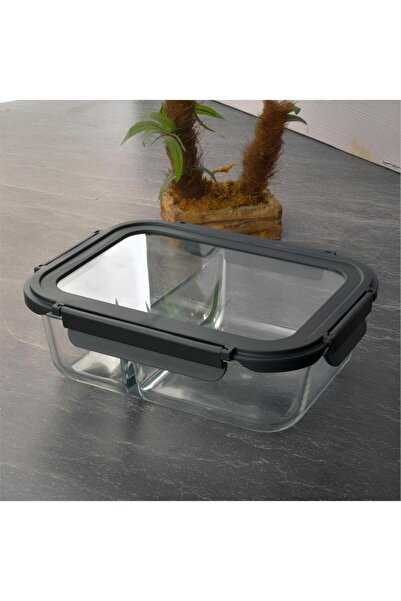 Tohana Kilitli İki Bölmeli Cam Saklama Kabı 1500 Ml 84576