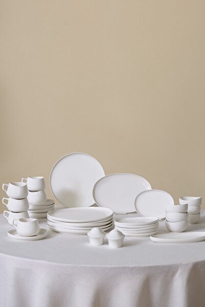 Karaca Stream Bone Hole 34 Parça 6 Kişilik Kahvaltı Takımı