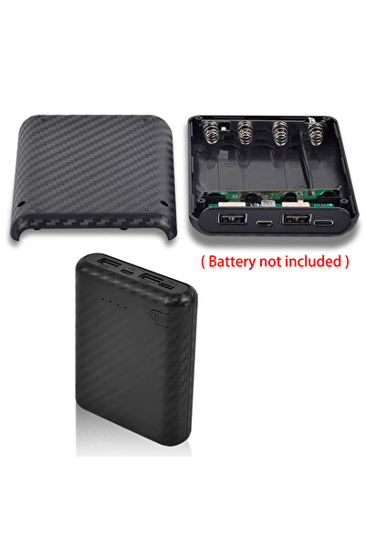 Choice صندوق باور بانك أسود جديد يمكنك تركيبه بنفسك، علبة شاحن بطاريات 4x1865...